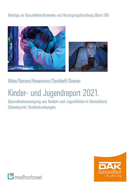Cover-Bild DAK Kinder- und Jugendreport 2021