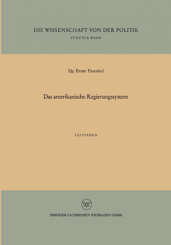 Cover-Bild Das amerikanische Regierungssystem