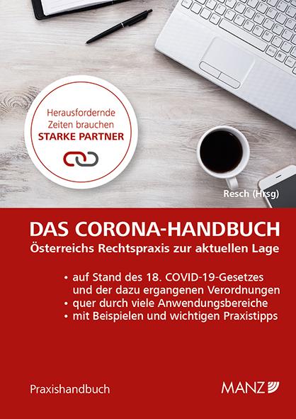 Cover-Bild Das Corona-Handbuch Österreichs Rechtspraxis zur aktuellen Lage