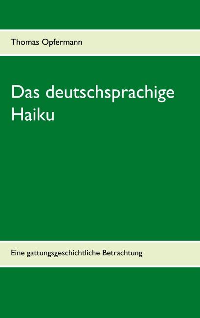 Cover-Bild Das deutschsprachige Haiku