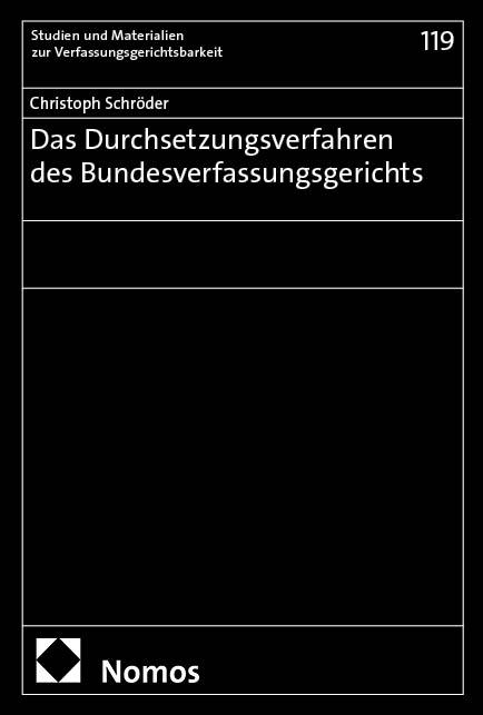 Cover-Bild Das Durchsetzungsverfahren des Bundesverfassungsgerichts