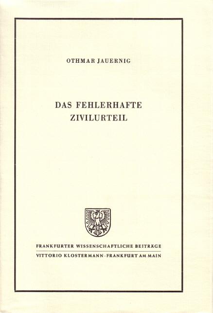 Cover-Bild Das fehlerhafte Zivilurteil