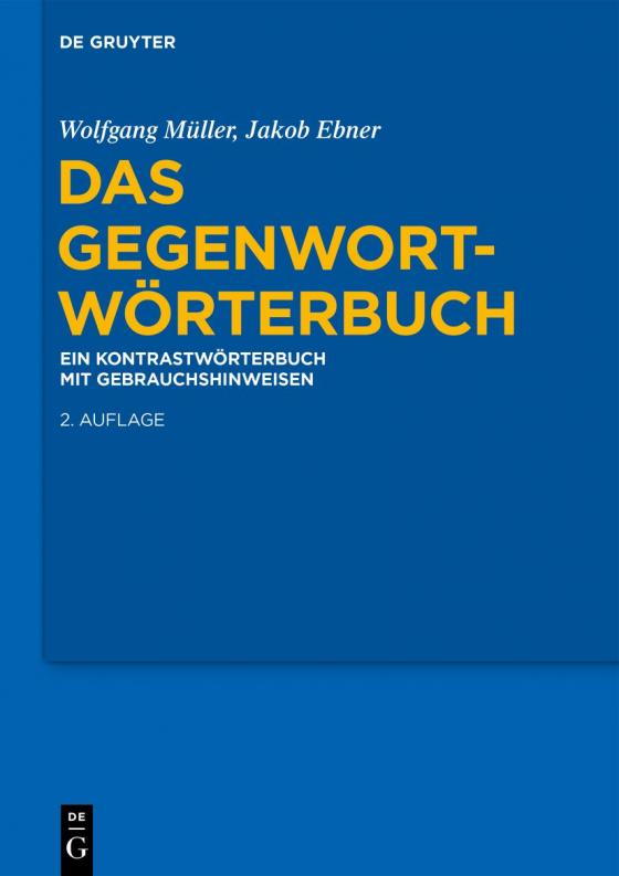 Cover-Bild Das Gegenwort-Wörterbuch