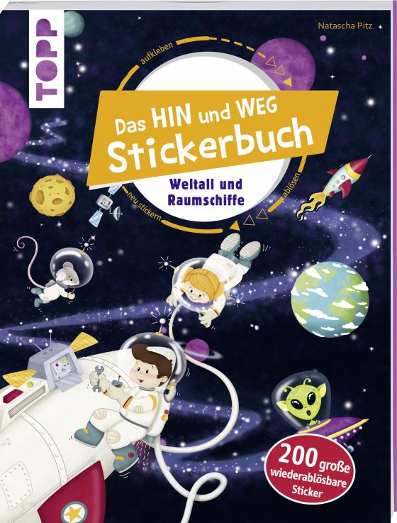 Cover-Bild Das Hin-und-weg-Stickerbuch. Weltall und Raumschiffe