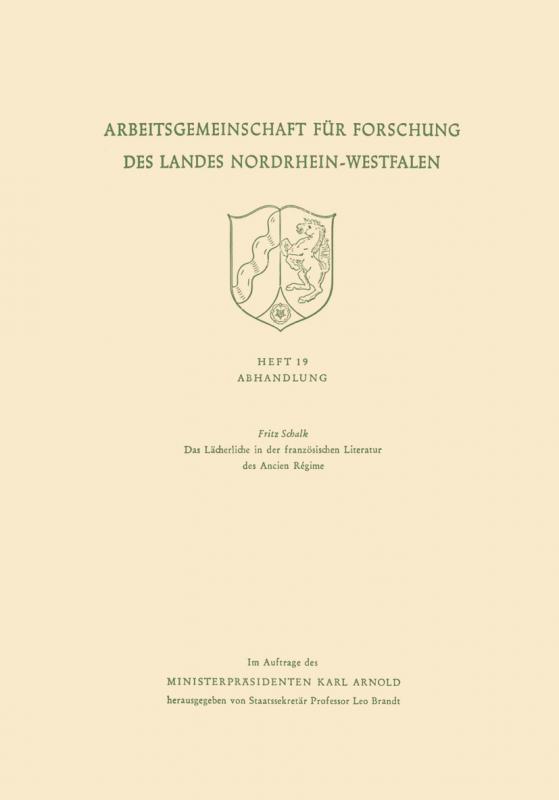 Cover-Bild Das Lächerliche in der französischen Literatur des Ancien Régime