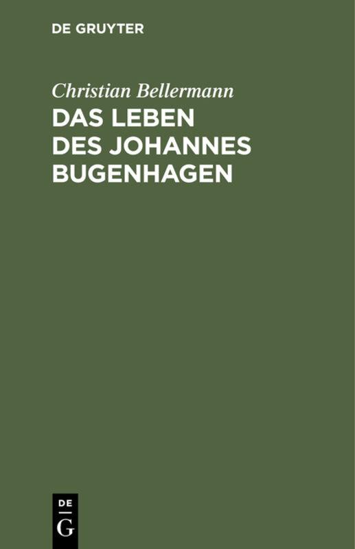 Cover-Bild Das Leben des Johannes Bugenhagen