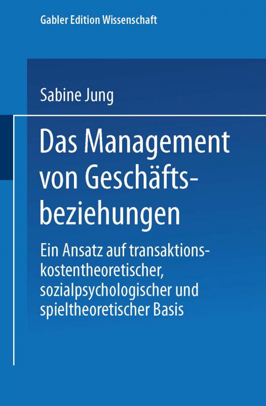 Cover-Bild Das Management von Geschäftsbeziehungen