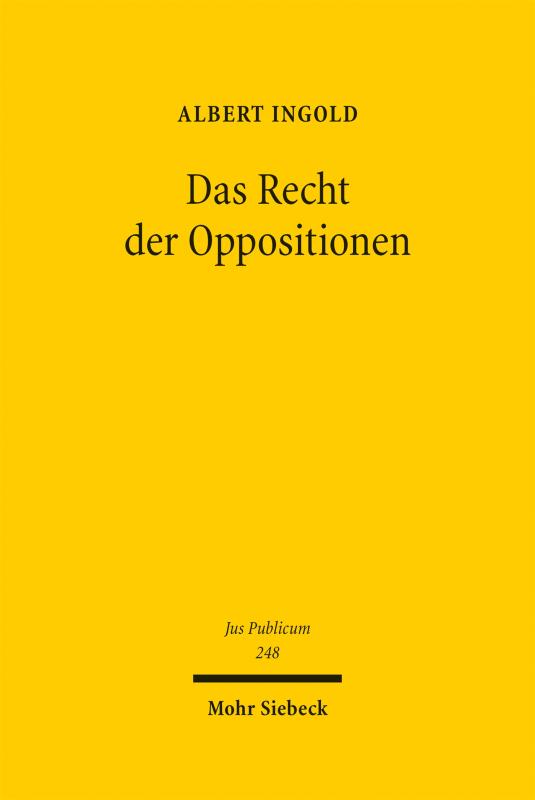 Cover-Bild Das Recht der Oppositionen