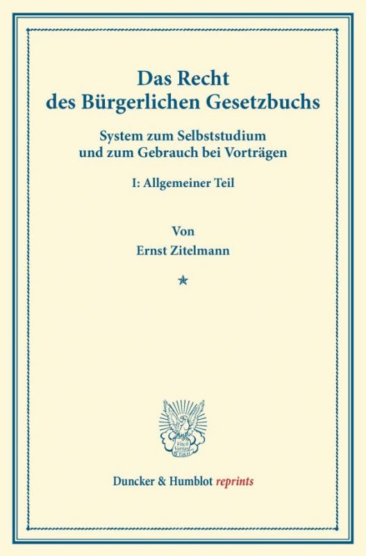 Cover-Bild Das Recht des Bürgerlichen Gesetzbuchs.