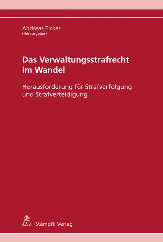 Cover-Bild Das Verwaltungsstrafrecht im Wandel