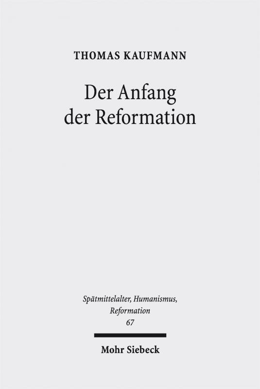 Cover-Bild Der Anfang der Reformation