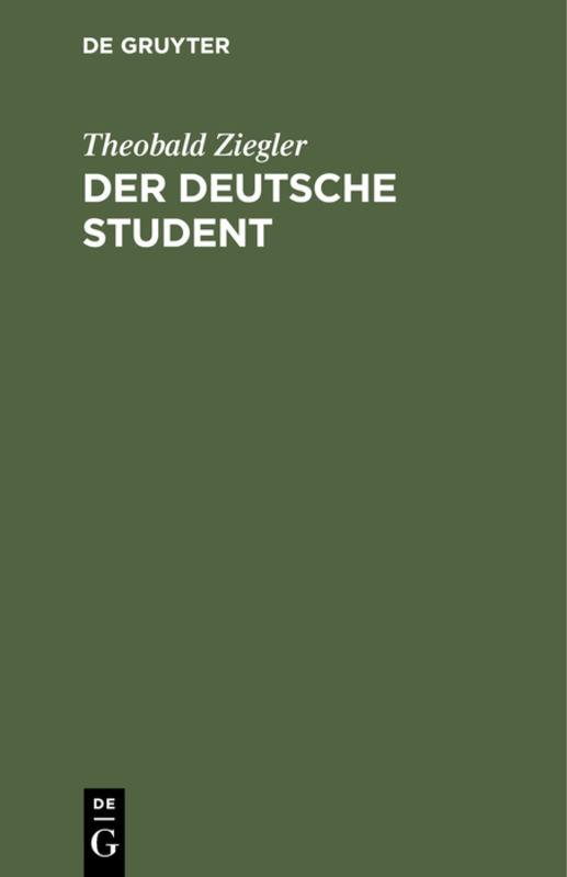 Cover-Bild Der deutsche Student