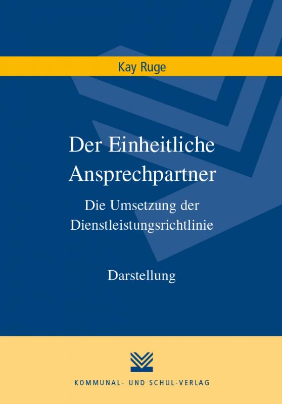 Cover-Bild Der Einheitliche Ansprechpartner
