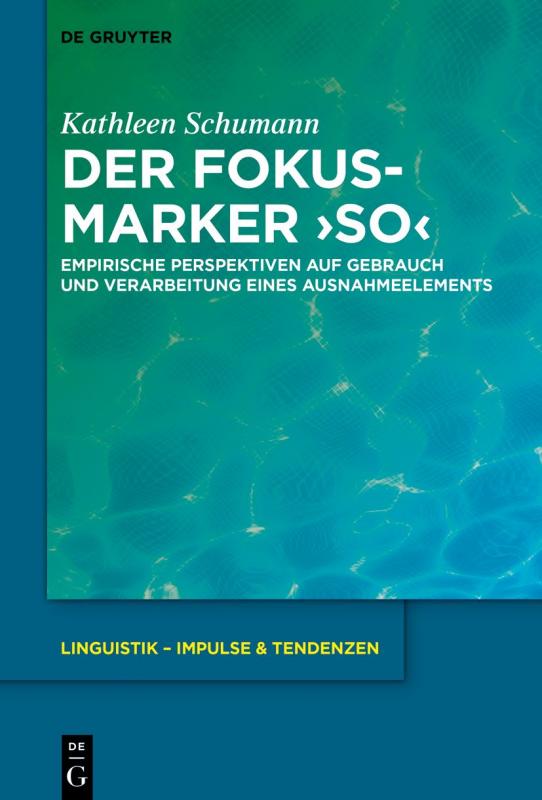 Cover-Bild Der Fokusmarker 'so'