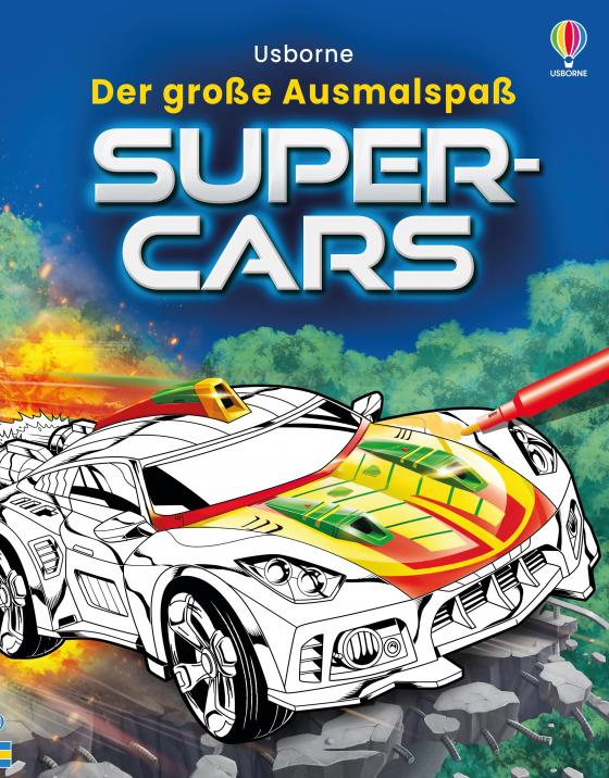 Cover-Bild Der große Ausmalspaß: Supercars