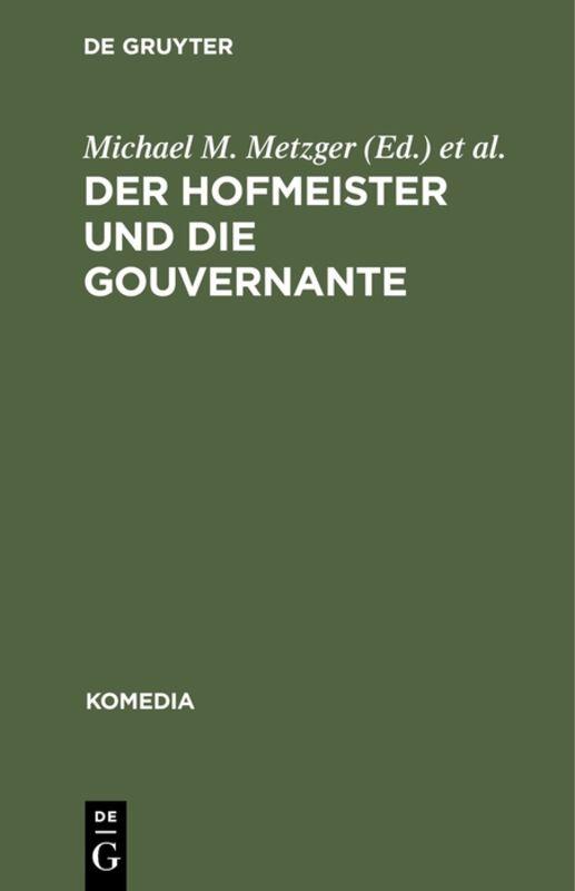 Cover-Bild Der Hofmeister und die Gouvernante