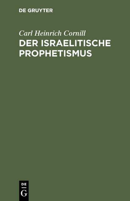 Cover-Bild Der israelitische Prophetismus