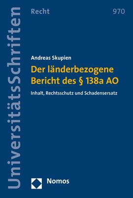 Cover-Bild Der länderbezogene Bericht des § 138a AO