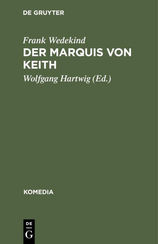 Cover-Bild Der Marquis von Keith