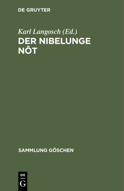 Cover-Bild Der Nibelunge Nôt