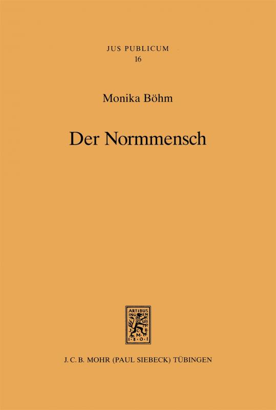 Cover-Bild Der Normmensch