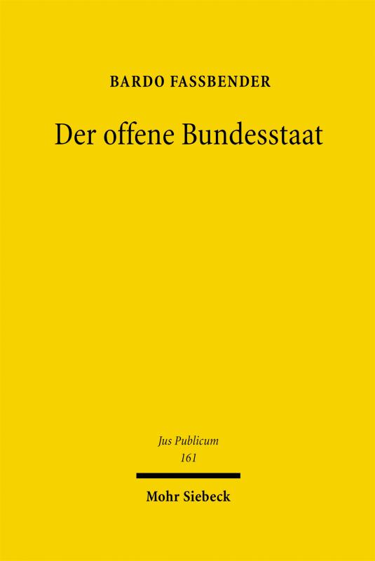 Cover-Bild Der offene Bundesstaat