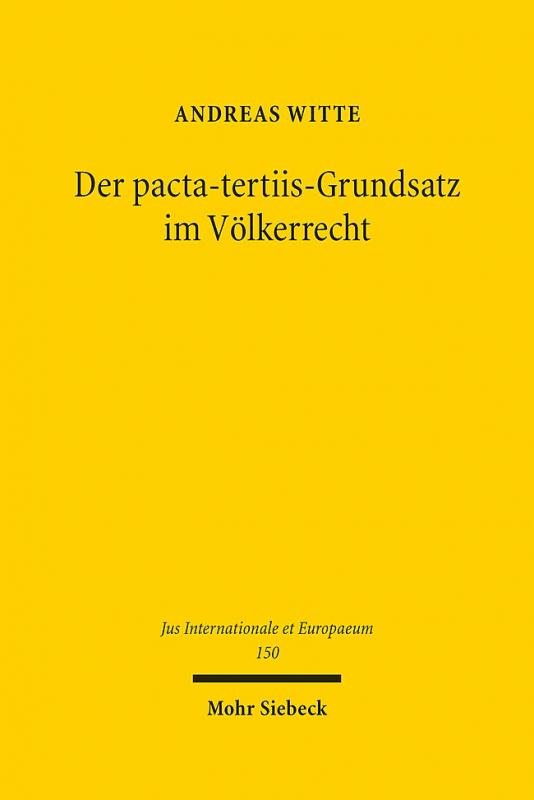 Cover-Bild Der pacta-tertiis-Grundsatz im Völkerrecht