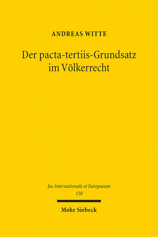 Cover-Bild Der pacta-tertiis-Grundsatz im Völkerrecht