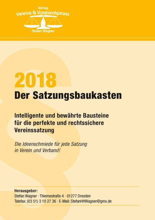 Cover-Bild Der Satzungsbaukasten 2018