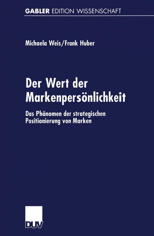 Cover-Bild Der Wert der Markenpersönlichkeit