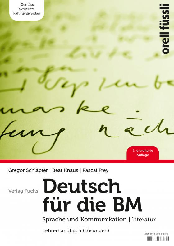 Cover-Bild Deutsch für die BM – Lehrerhandbuch