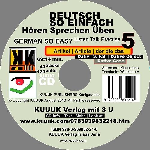 Cover-Bild Deutsch So Einfach - Hören Sprechen Üben 5 - German So Easy - Talk Listen Practise 5