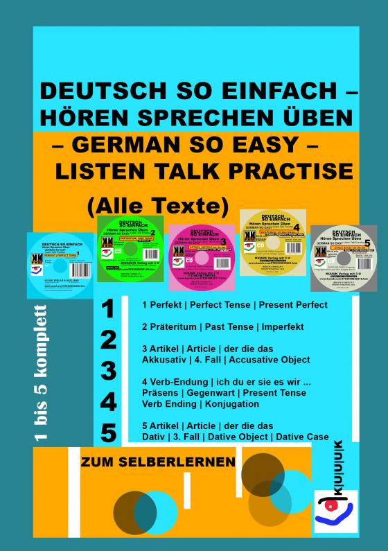 Cover-Bild Deutsch So Einfach – Hören Sprechen Üben – German So Easy – Listen Talk Practise (Alle Texte)