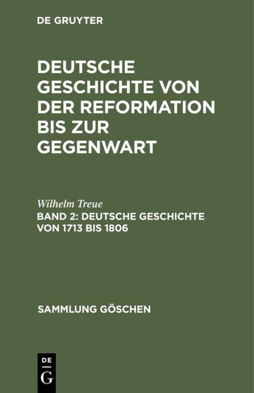 Cover-Bild Deutsche Geschichte von 1713 bis 1806