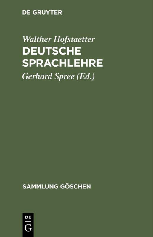 Cover-Bild Deutsche Sprachlehre