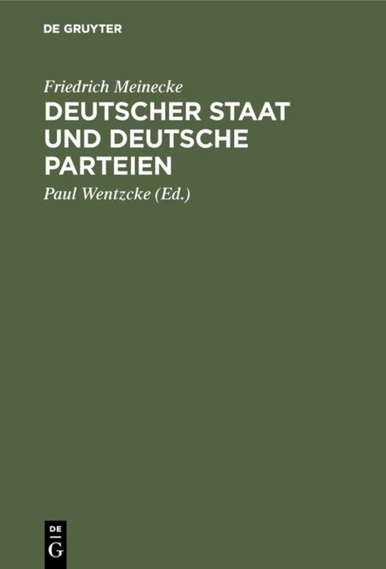 Cover-Bild Deutscher Staat und Deutsche Parteien