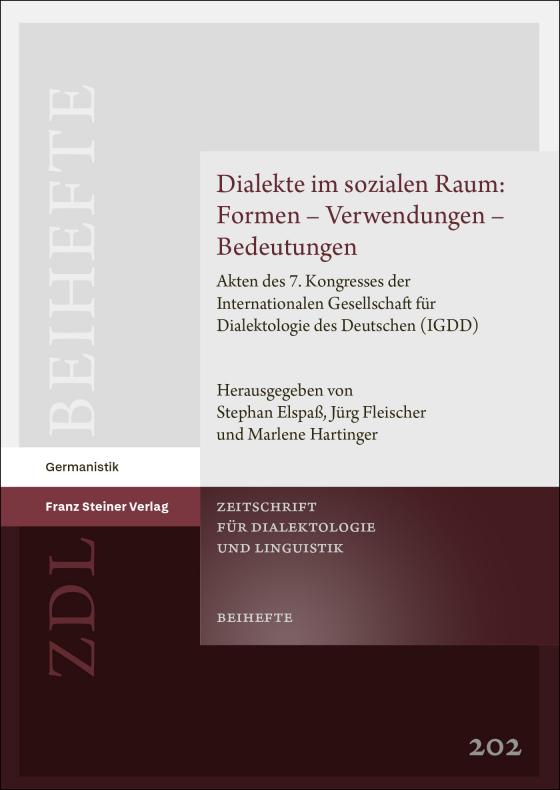 Cover-Bild Dialekte im sozialen Raum: Formen – Verwendungen – Bedeutungen