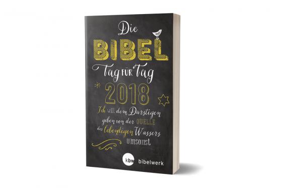 Cover-Bild Die Bibel Tag für Tag 2018 / Für junge Christen / "Chalk Lettering"