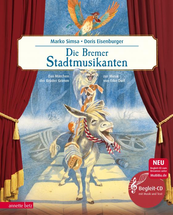 Cover-Bild Die Bremer Stadtmusikanten (Das musikalische Bilderbuch mit CD und zum Streamen)