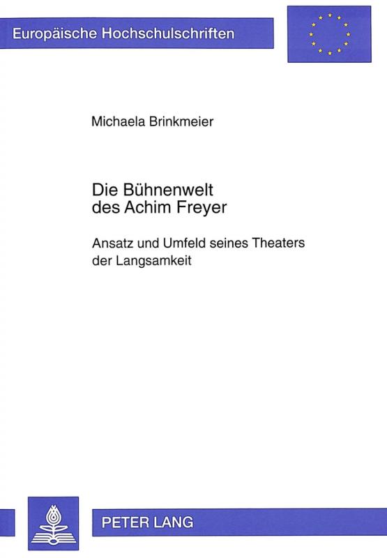 Cover-Bild Die Bühnenwelt des Achim Freyer