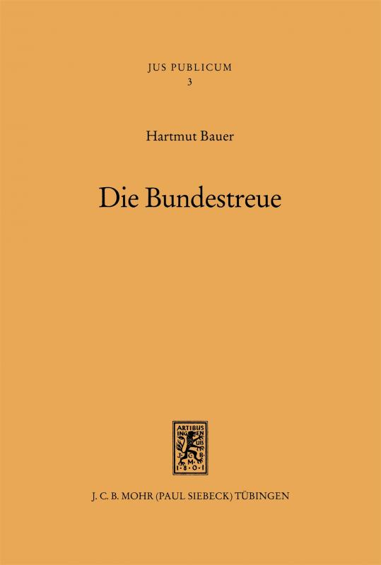 Cover-Bild Die Bundestreue
