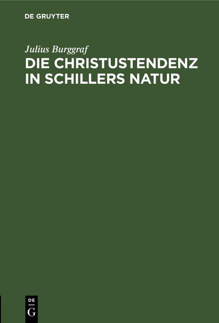 Cover-Bild Die Christustendenz in Schillers Natur