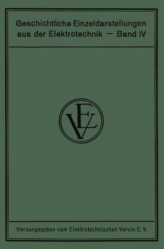 Cover-Bild Die Entstehung der internationalen Maße der Elektrotechnik