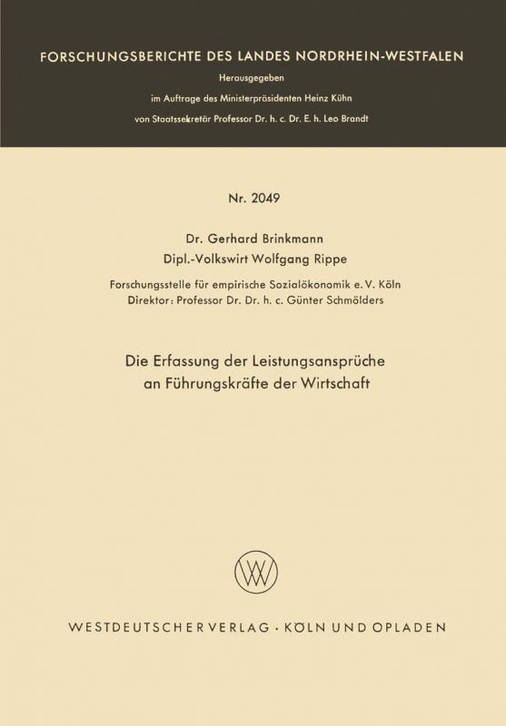 Cover-Bild Die Erfassung der Leistungsansprüche an Führungskräfte der Wirtschaft