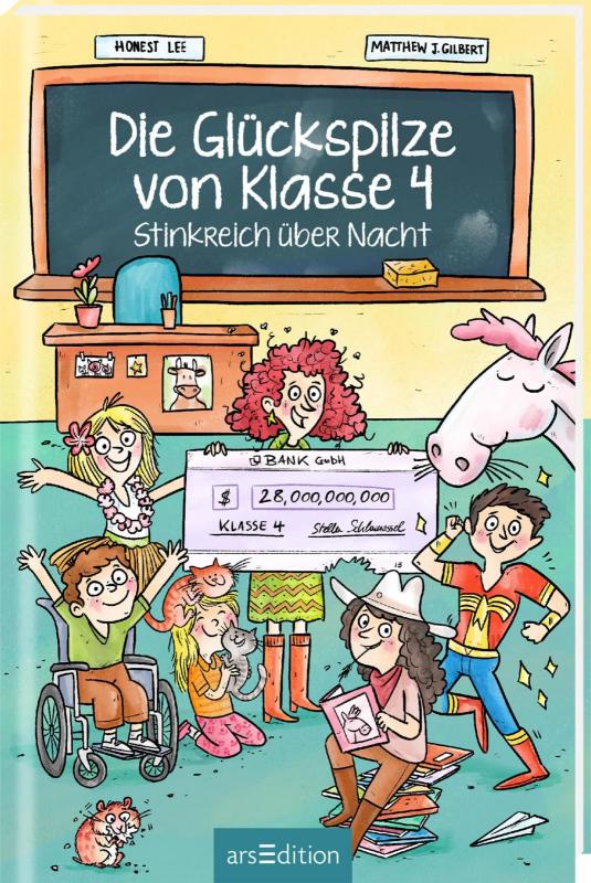 Cover-Bild Die Glückspilze von Klasse 4 - Stinkreich über Nacht (Die Glückspilze von Klasse 4 1)