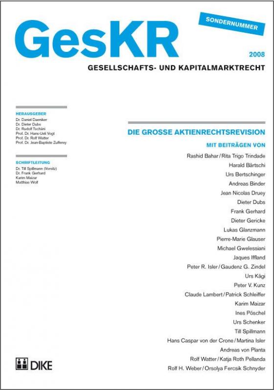 Cover-Bild Die grosse Aktienrechtsrevision