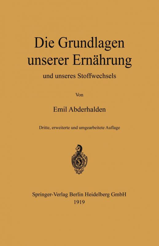 Cover-Bild Die Grundlagen unserer Ernährung und unseres Stoffwechsels