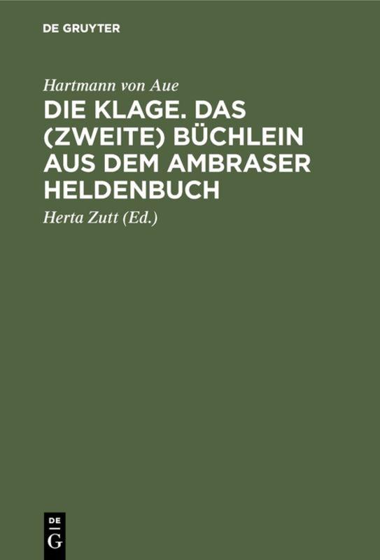 Cover-Bild Die Klage. Das (zweite) Büchlein aus dem Ambraser Heldenbuch