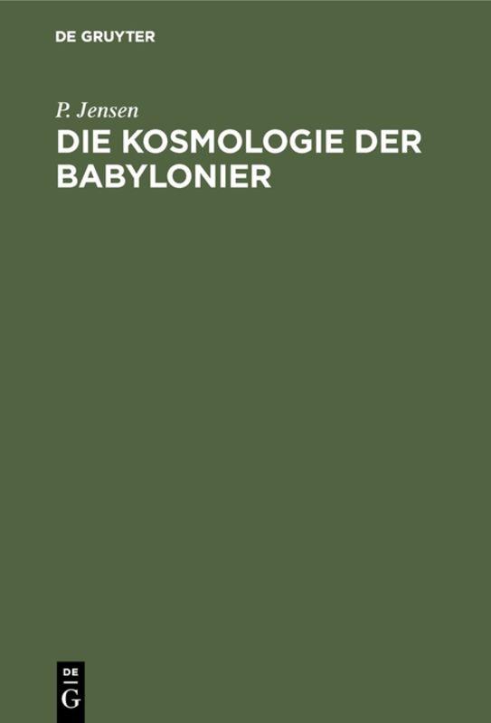 Cover-Bild Die Kosmologie der Babylonier