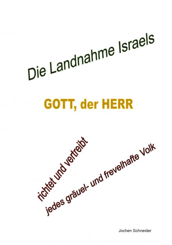 Cover-Bild Die Landnahme Israels